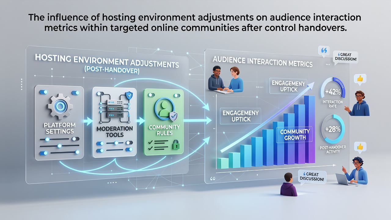 The Influence of Hosting Environment Adjustments on Audience Interaction Metrics Within Targeted Online Communities After Control Handovers